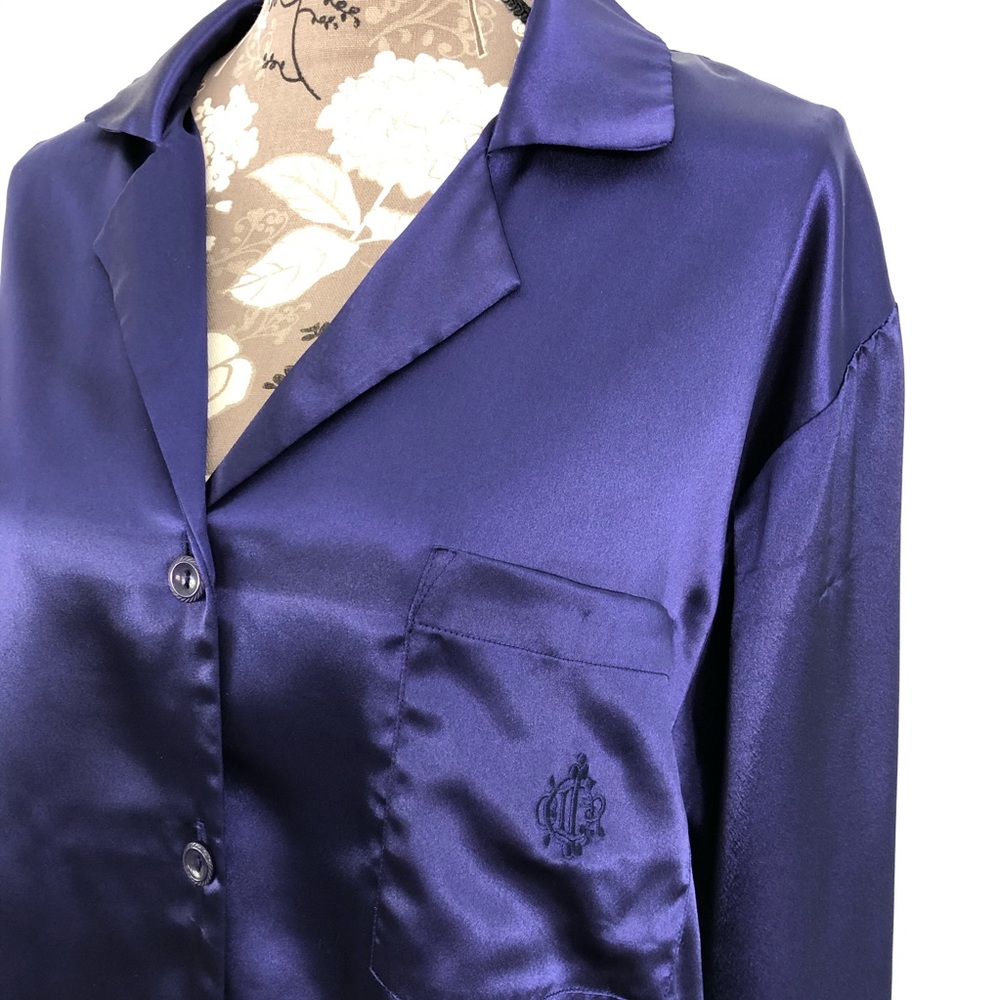 Dior Purple Satin Pajama Top